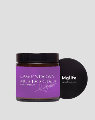 Mousse corporal de lavanda para pieles irritadas y secas con aceite de lavanda Mglife