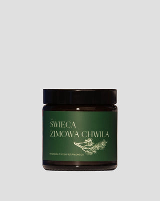 Vela de Colza Vegana Winter Moment con aroma a pino, cedro y ámbar 120 ml MgLife - 1