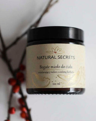 Manteca corporal con aceites naturales con aroma a melón y té verde Natural Secrets - 2