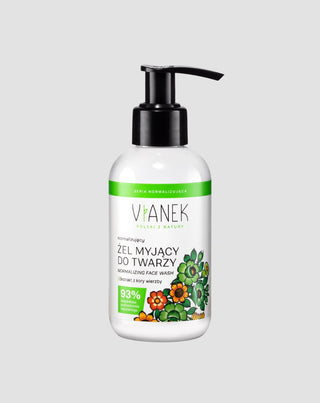 Gel limpiador normalizante para pieles problemáticas con extracto de corteza de sauce blanco Vianek - 1