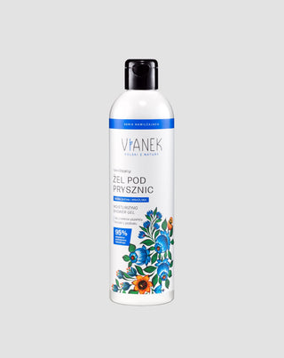 Gel de ducha hidratante para pieles secas y sensibles con extracto de pata de caballo Vianek