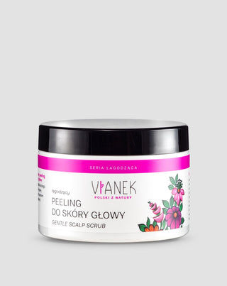 Exfoliante calmante para el cuero cabelludo con ácido salicílico y azúcar para la caspa Vianek - 1