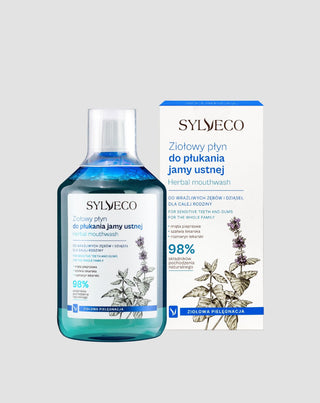 Enjuague bucal a base de hierbas con extractos naturales sin alcohol Sylveco