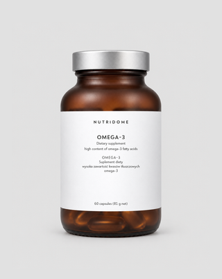 Omega-3 para la inmunidad y el correcto funcionamiento del cerebro, el corazón y la visión 1100 mg/día Nutridome 60 uds. - 1