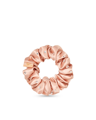 Coletero de seda con cristales – rose gold Crystallove