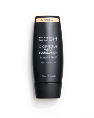 Base de maquillaje de cobertura media y larga duración x-ceptional wear tono 12 natural Gosh - 1