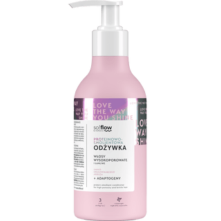 Acondicionador proteico y emoliente para cabello de alta porosidad y quebradizo so!flow - 1
