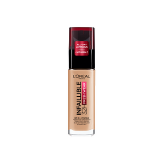 Base de maquillaje de larga duración con SPF 25 Infaillible Fresh Wear 200 Lino Natural L'Oréal Paris - 1