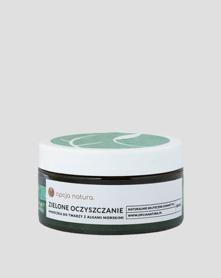 Mascarilla facial antiimperfecciones Limpieza verde Opcja Natura - 1