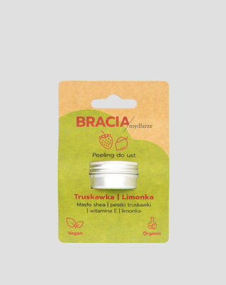 Exfoliante labial fresa con lima y vitamina E hidratante y suavizante Bracia Mydlarze_3 - 3