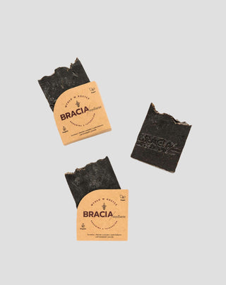 Jabón en pastilla antibacteriano y antifúngico Borowina con juncia Bracia Mydlarze_2 - 2