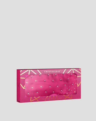 Antifaz para dormir de seda decorado con cristales – hot pink Crystallove_4