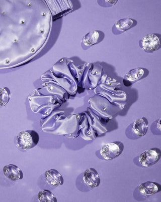 Coletero de seda con cristales – lilac Crystallove