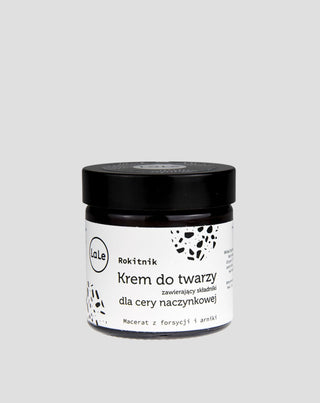 Crema facial para piel con cuperosis con aceite de espino amarillo que fortalece las paredes de los vasos sanguíneos La-Le - 1