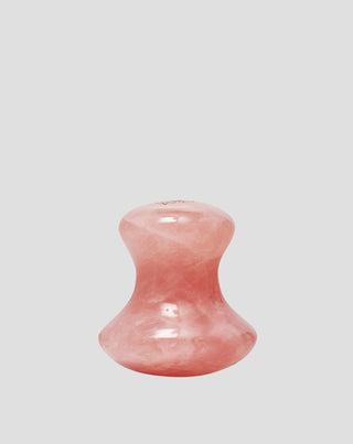 Seta de masaje facial de cuarzo rosa natural Crystallove