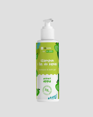 Champú y gel de ducha 2 en 1 para niños con aroma a manzana HiSkin - 1