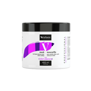 Mascarilla refrescante para cabellos rubios y canosos color Professional Vis Plantis