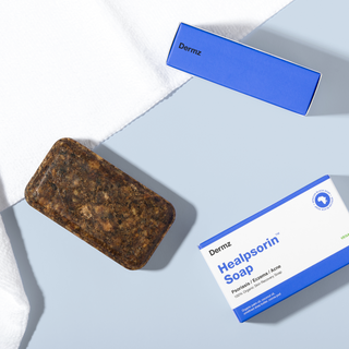 Jabón negro africano para el acné, la psoriasis y el eczema Healpsorin Dermz - 2
