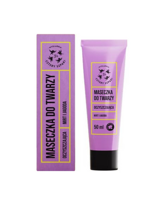 Mascarilla facial purificante Mirto y bayas con arcilla blanca, Mydlarnia Cztery Szpaki - 1