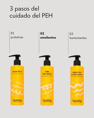 Acondicionador emoliente para cabello rizado con rosa y aceite de cáñamo Twisty - 4