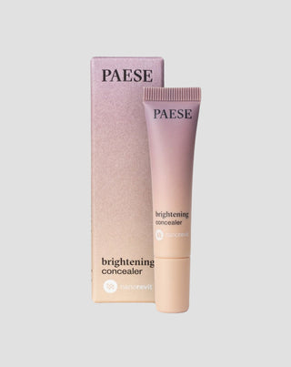 Corrector que ilumina y reduce la apariencia de las ojeras debajo de los ojos beige dorado Paese