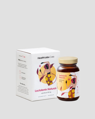 Suplemento dietético con lactoferrina 150 mg de leche de vaca Lactoferrin Natural+ Health Labs Care 30 cápsulas - 1