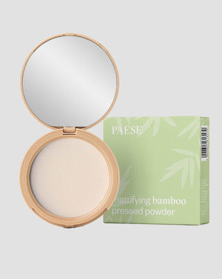 Paese Polvo de bambú prensado matificante enriquecido con polvo de seda para absorber el sebo - 1