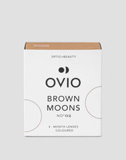 Lentillas mensuales de color marrón-avellana sin graduar Brown Moons nº 2 Ovio