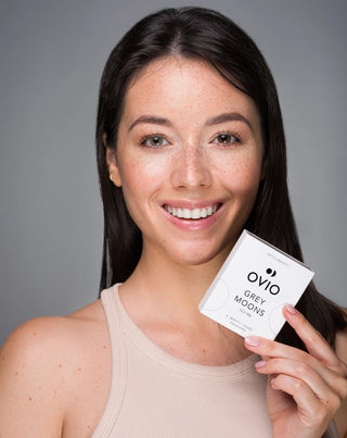 Lentillas mensuales de color gris ceniza sin graduar Grey Moons nº 1 Ovio - 2