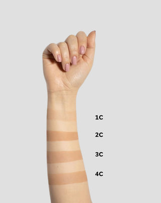 Polvo facial prensado iluminador cobertura completa color 1C beige cálido Illuminating Paese - 2