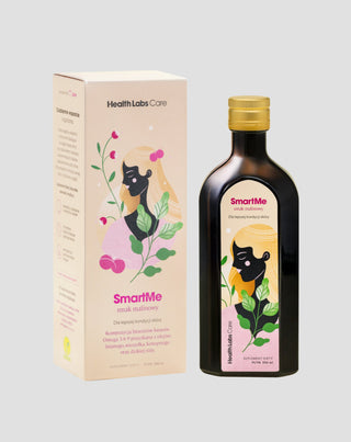 Suplemento dietético SmartMe con sabor a frambuesa para mejorar el estado de la piel Health Labs Care