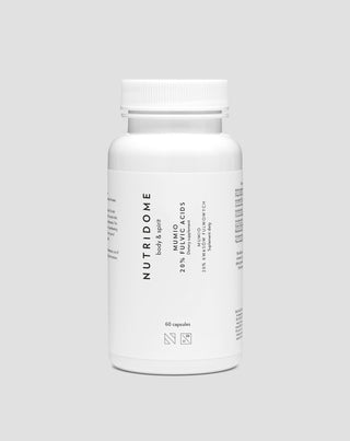 Mumio 20% ácidos fúlvicos con piperina para la inmunidad y la energía Nutridome 60 cápsulas - 1