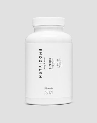 Piperina en comprimidos para mejorar la digestión y ayudar a perder peso Piperina Nutridome 180 cápsulas - 1
