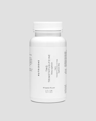 Trimetilglicina Betaína TMG para el metabolismo de la homocisteína y apoyo al sistema cardiovascular Nutridome 60 unidades