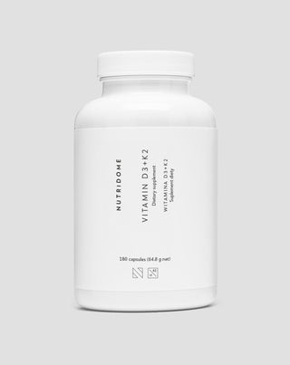 Vitaminas D3+K2 con inulina para el apoyo del sistema óseo y la inmunidad Nutridome 180 uds.