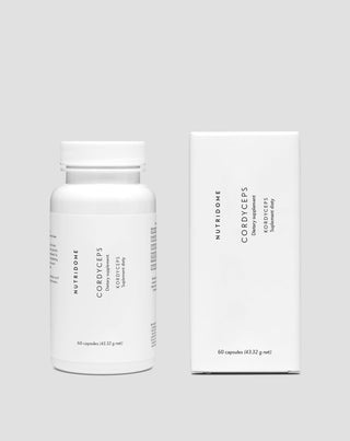 Extracto de cordyceps 1200mg 7% ácido cordicepínico energía resistencia Nutridome 60 cápsulas