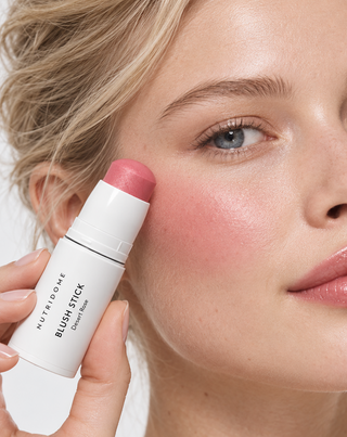 Set de maquillaje y contorno para el rostro: bronceador, colorete e iluminador en barra, Nutridome - 5