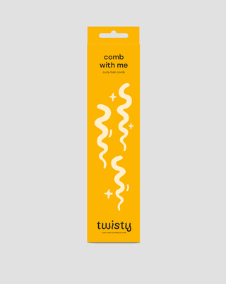 Peine para rizos con dientes anchos para desenredar y cuidar suavemente el cabello Twisty - 2
