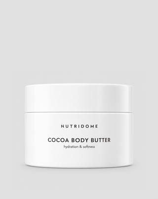 Manteca de cacao para el cuerpo con ceramidas aceites naturales y vitamina E Nutridome