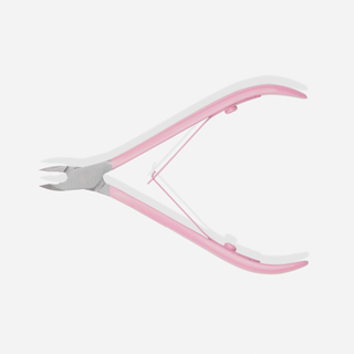 Cortacutículas profesionales de 5 mm con mango de belleza rosa satinado - 3