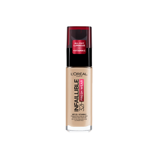 Base de maquillaje de larga duración con SPF 25 Infaillible Fresh Wear 130 True Beige L'Oreal Paris - 1