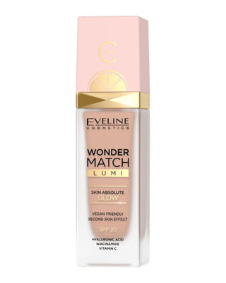 Base de maquillaje iluminadora Lumi N.º 20 Nude Eveline Illuminating Foundation - 1