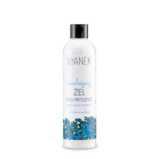 Gel de ducha hidratante para pieles secas y sensibles con extracto de pata de caballo Vianek