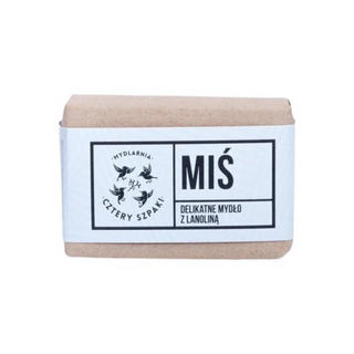 Delicado jabón de osito con lanolina para pieles sensibles y pieles infantiles Mydlarnia Cztery Szpaki - 1