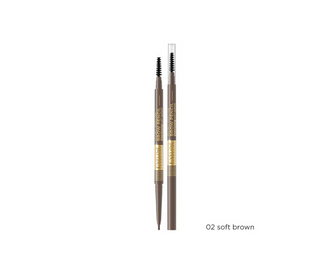 Lápiz de cejas perfilador ultrapreciso nº 02 marrón suave Micro Precise Brow Pencil Eveline