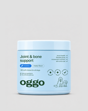 Suplemento para las articulaciones y los huesos de perros de razas grandes, activos, mayores Joint & Bone Support Oggo 180 g