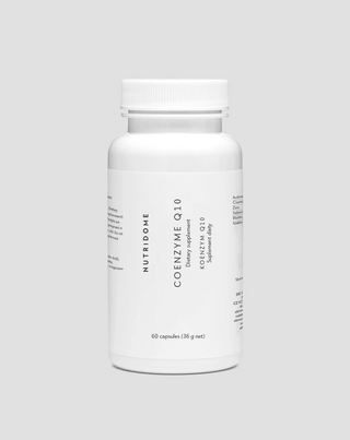 Coenzima Q10 en cápsulas para un sistema circulatorio saludable, piel y cabello hermosos Nutridome 60 unidades