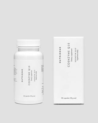 Coenzima Q10 en cápsulas para un sistema circulatorio saludable, piel y cabello hermosos Nutridome 60 unidades