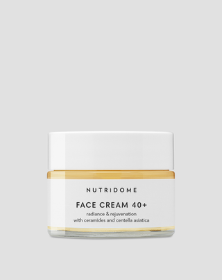 Crema facial 40+ con ceramidas y centella asiática para piel seca y madura Nutridome
