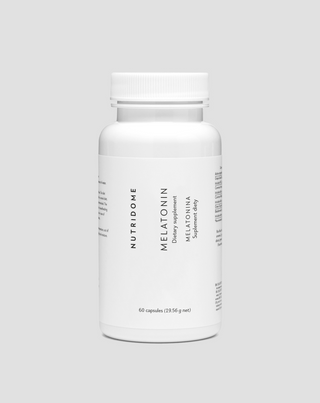 Melatonina para el sueño 1 mg en cápsulas para ayudar a conciliar el sueño y favorecer un descanso saludable 60 cápsulas Nutridome